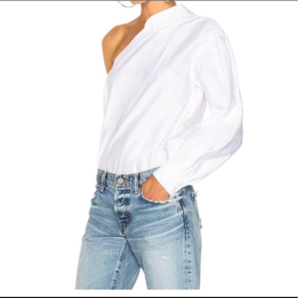 Jonathan Simkhai One Shoulder Blouse 